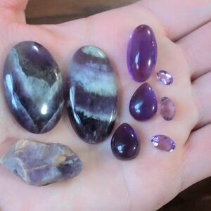 Amethyst Jewelry Making Lot